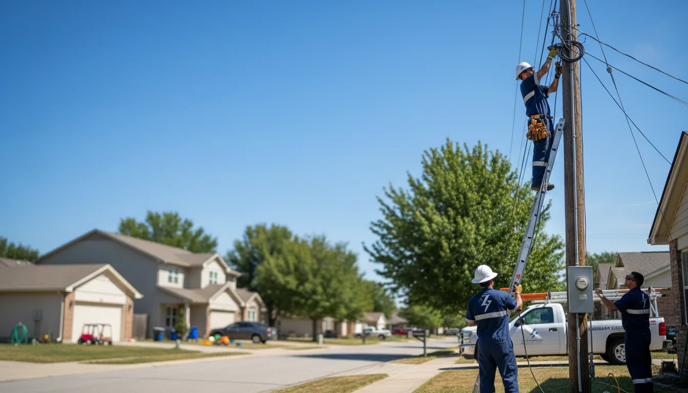 Residential electrician providing installation services in Waterford, PA